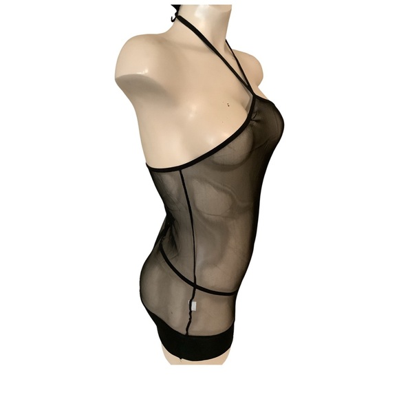 Mesh W/Satin Trim Size S/M Black Dress Neck Tie & Matching G-String.
New - Picture 3 of 6